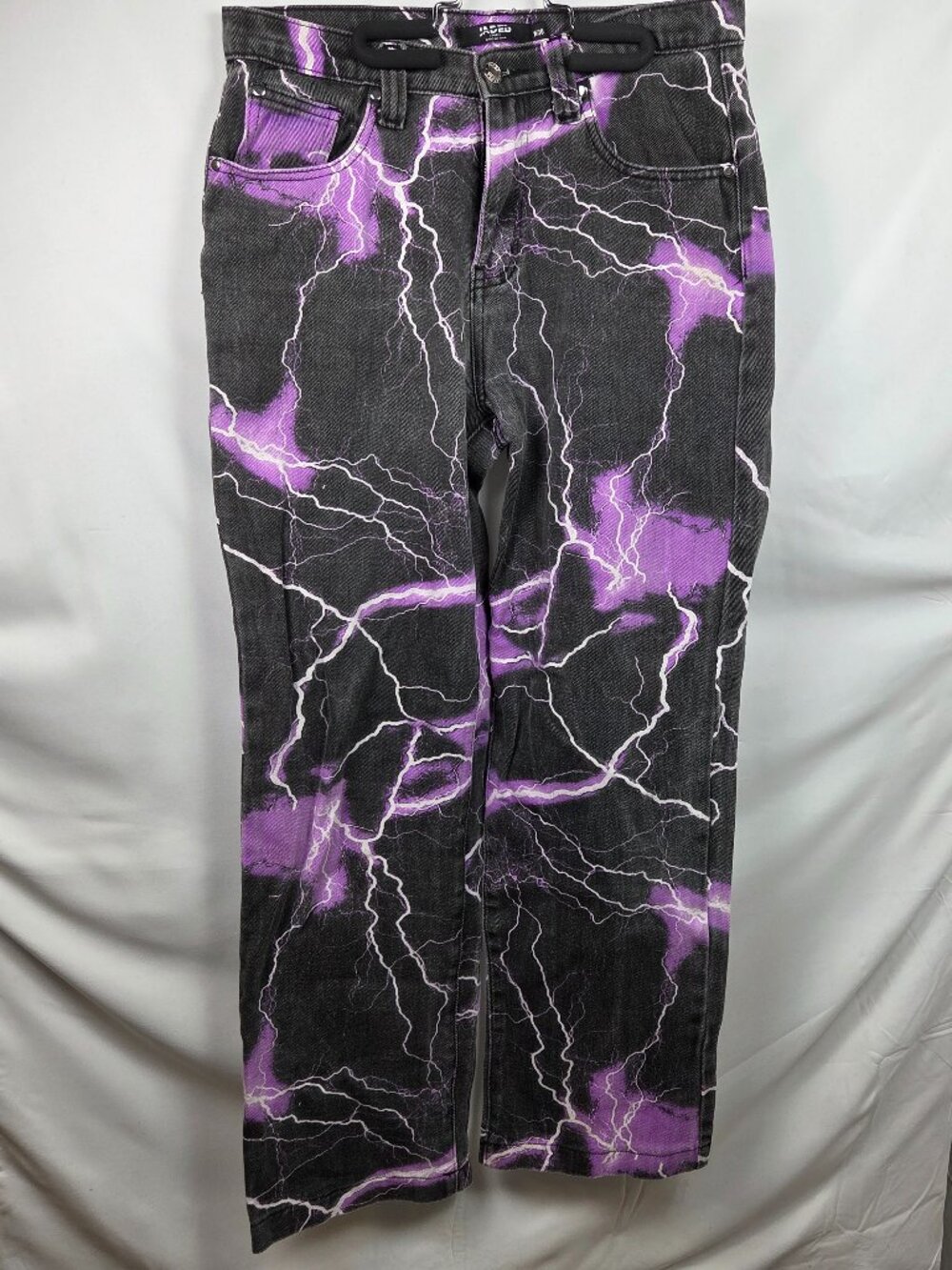 Jaded London Purple Lightning Denim Skate Jeans Size W30 Women's